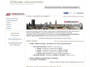 Agencja Nieruchomości 535broker  zaprasza.